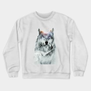 Double Expo | Winter Wolf Crewneck Sweatshirt